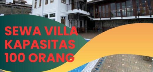 a sewa villa kapasitas 100 orang lembang