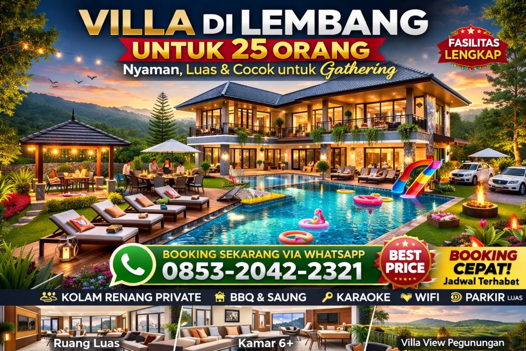 VILLA UNTUK 25 ORANG DI LEMBANG2