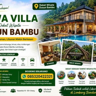 sewa villa dekat dusun bambu